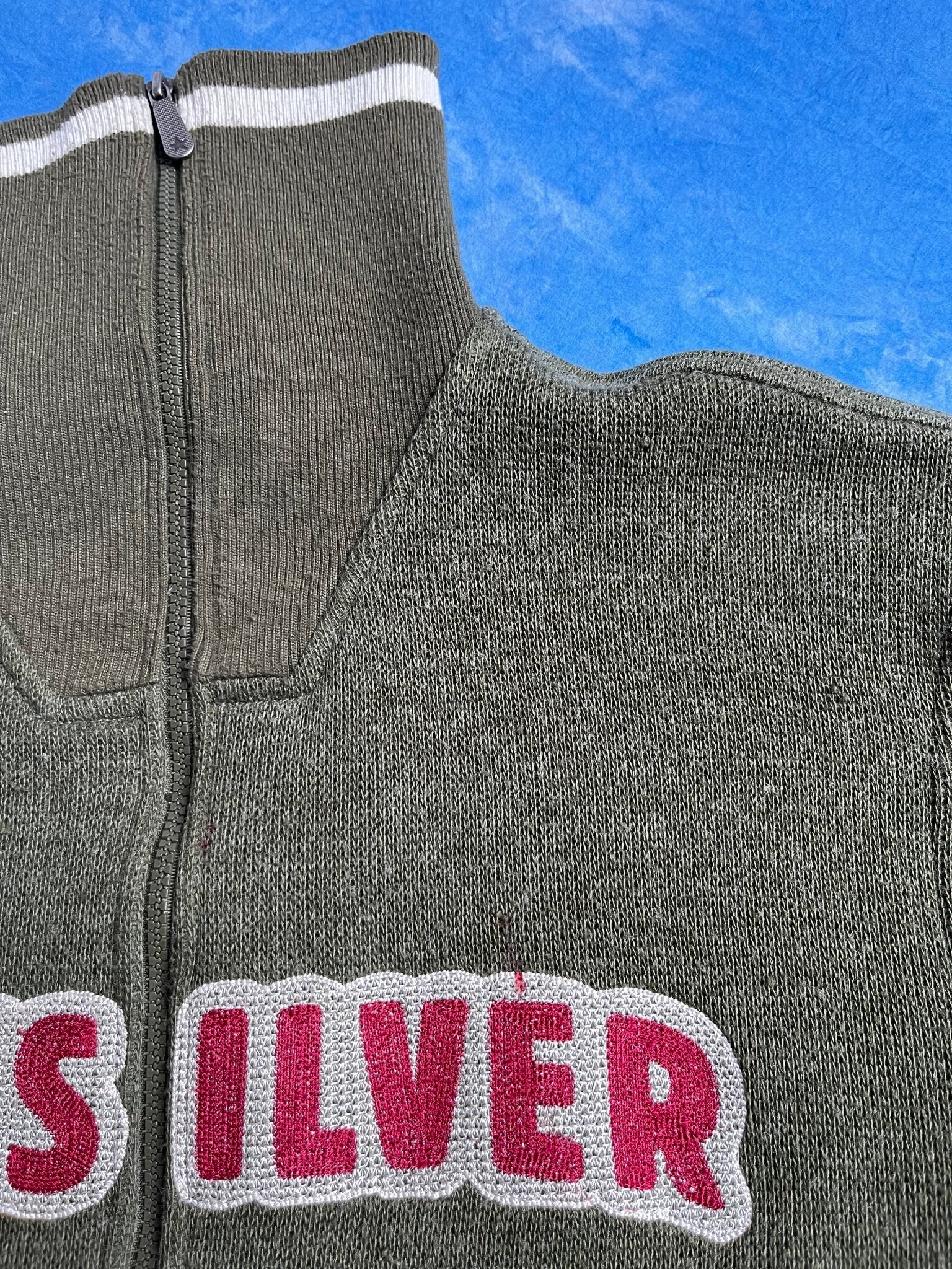 Bluza Zip Polarowa QuikSilver Wełniany Blend 00s M | Piggy Boxer Vintage Shop