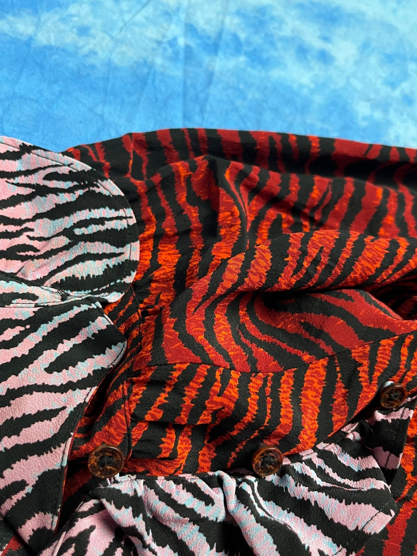 Bluzka Jedwabna Kenzo x H&M Panterka 2016 M | Piggy Boxer Vintage Shop