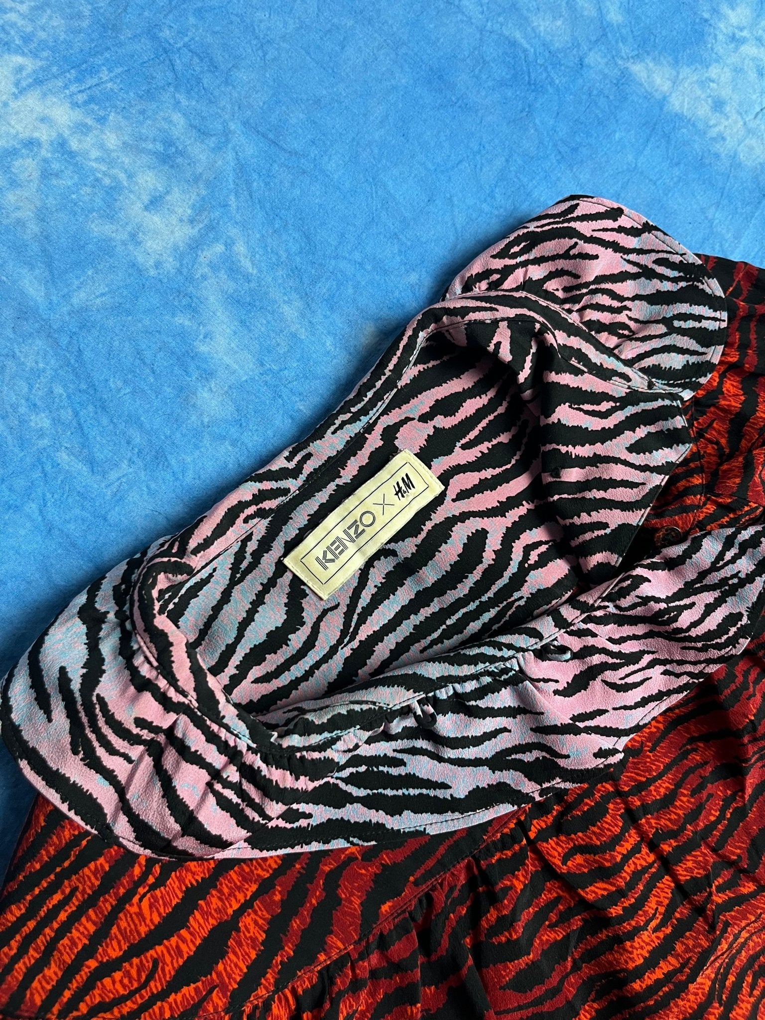 Bluzka Jedwabna Kenzo x H&M Panterka 2016 M | Piggy Boxer Vintage Shop