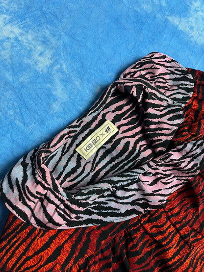 Bluzka Jedwabna Kenzo x H&M Panterka 2016 M | Piggy Boxer Vintage Shop