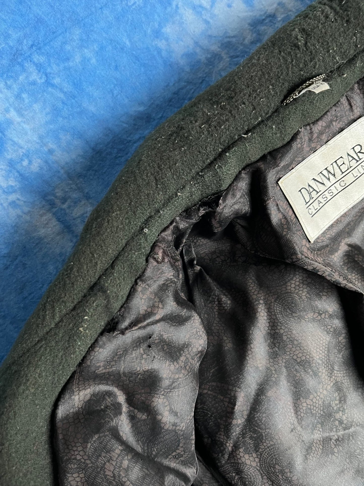 Ciemnozielony Płaszcz Wełniany 80s M - L | Piggy Boxer Vintage Shop