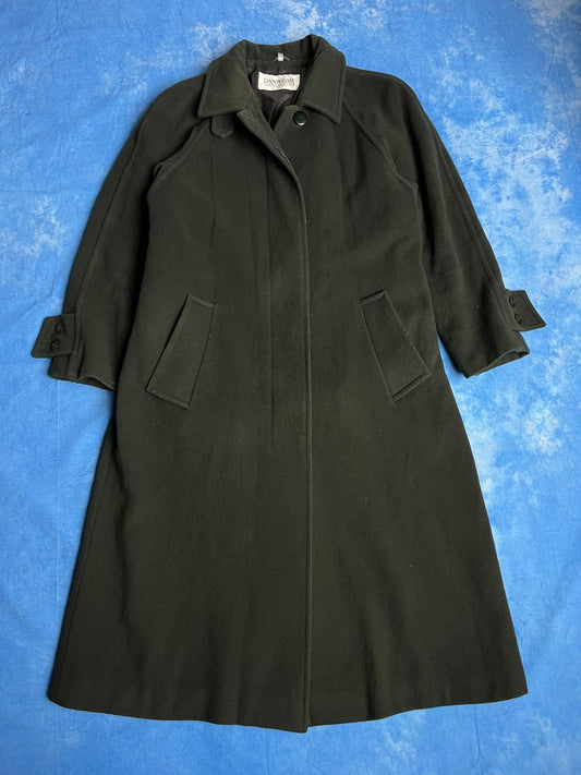 Ciemnozielony Płaszcz Wełniany 80s M - L | Piggy Boxer Vintage Shop