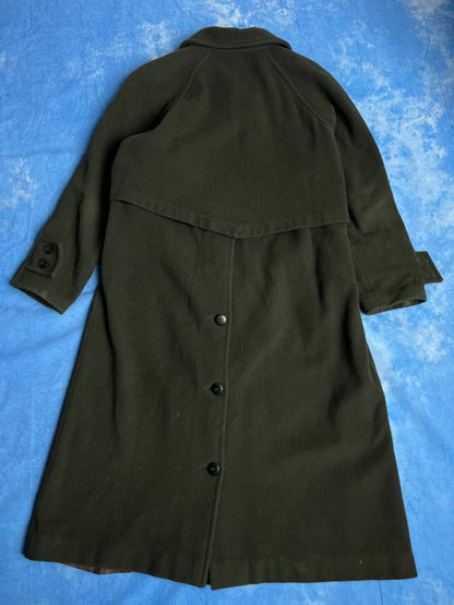 Ciemnozielony Płaszcz Wełniany 80s M - L | Piggy Boxer Vintage Shop