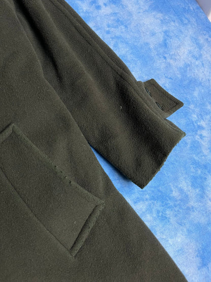 Ciemnozielony Płaszcz Wełniany 80s M - L | Piggy Boxer Vintage Shop