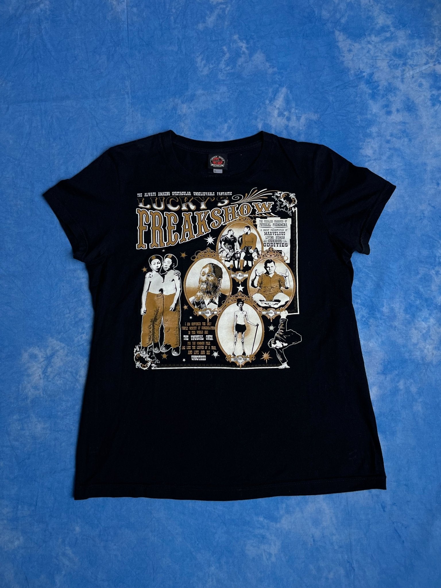 Damska Koszulka Lucky Mule Freakshow XL | Piggy Boxer Vintage Shop