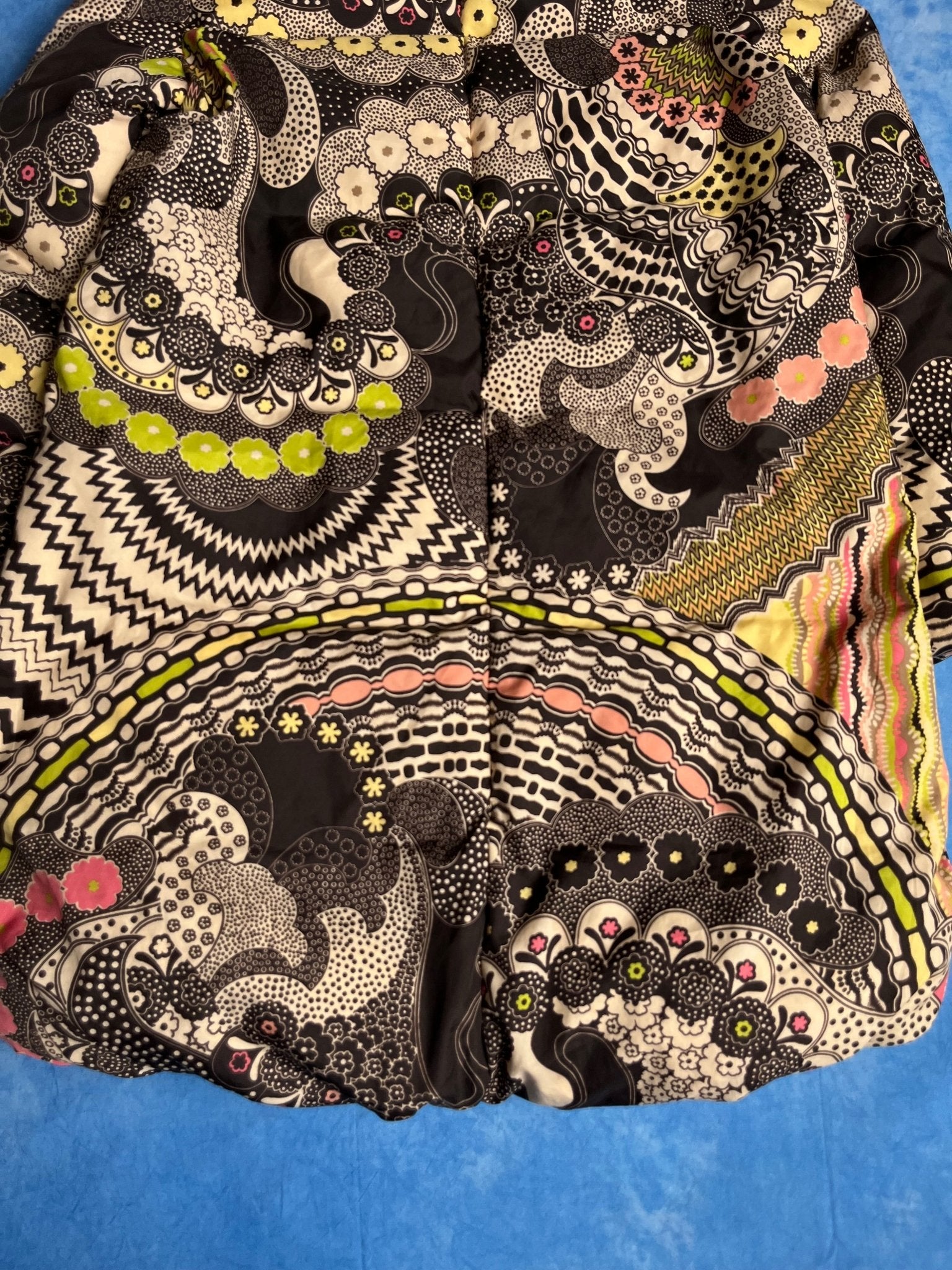 Damska Kurtka Puchowa Missoni z Futrem Kojota 90s S/M | Piggy Boxer Vintage Shop