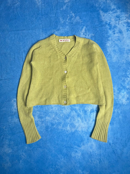 Damski Kardigan Wełniany Marni 00s M | Piggy Boxer Vintage Shop