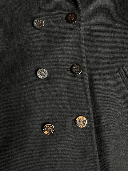 Damski Płaszcz Sandro z Domieszką Wełny 00s L | Piggy Boxer Vintage Shop