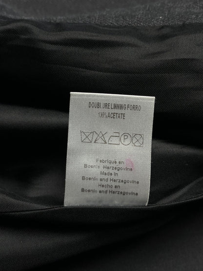 Damski Płaszcz Sandro z Domieszką Wełny 00s L | Piggy Boxer Vintage Shop