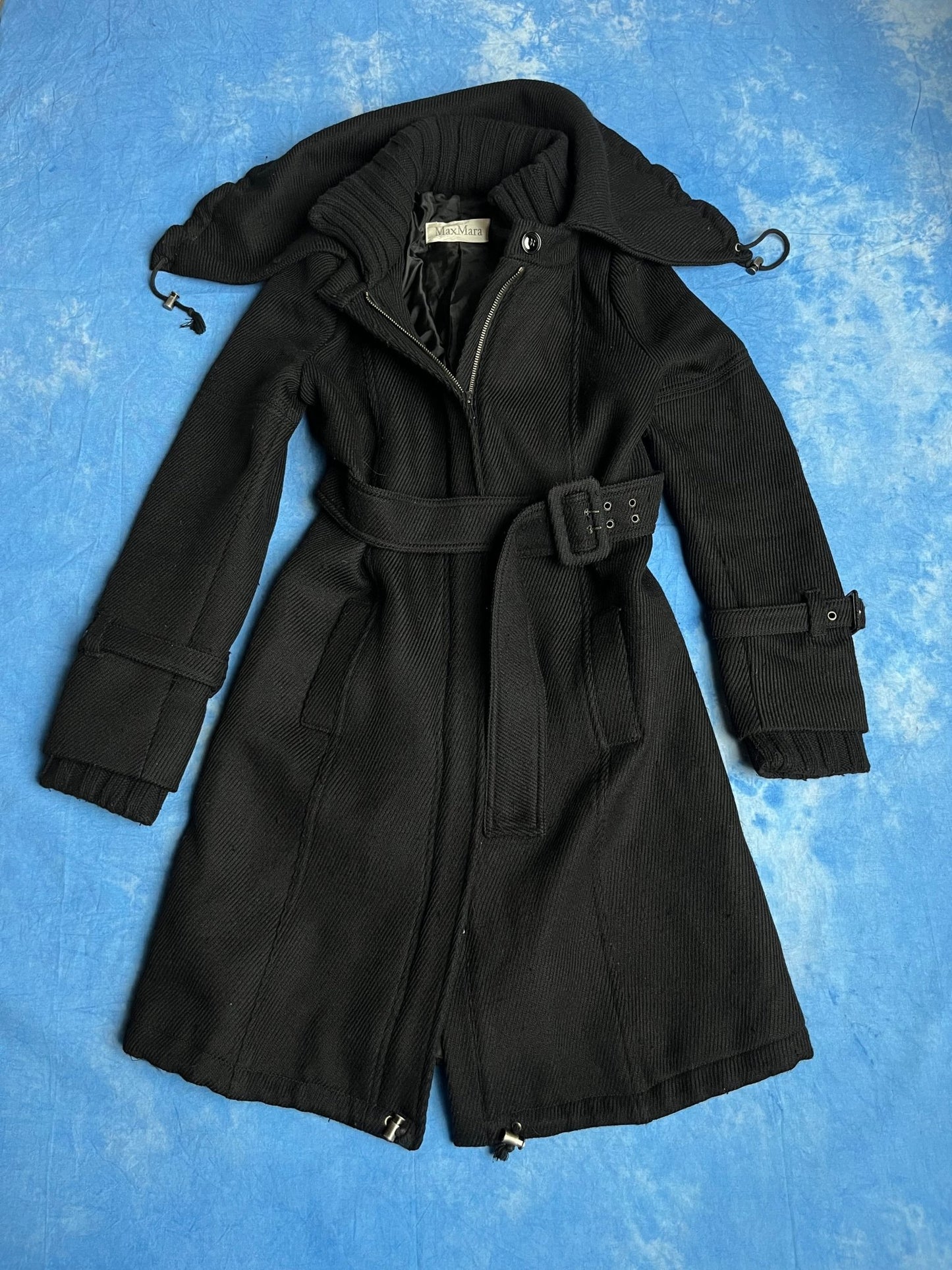 Damski Płaszcz Wełniany Max Mara 00s M | Piggy Boxer Vintage Shop