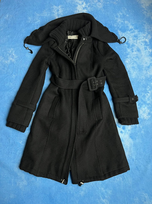 Damski Płaszcz Wełniany Max Mara 00s M | Piggy Boxer Vintage Shop