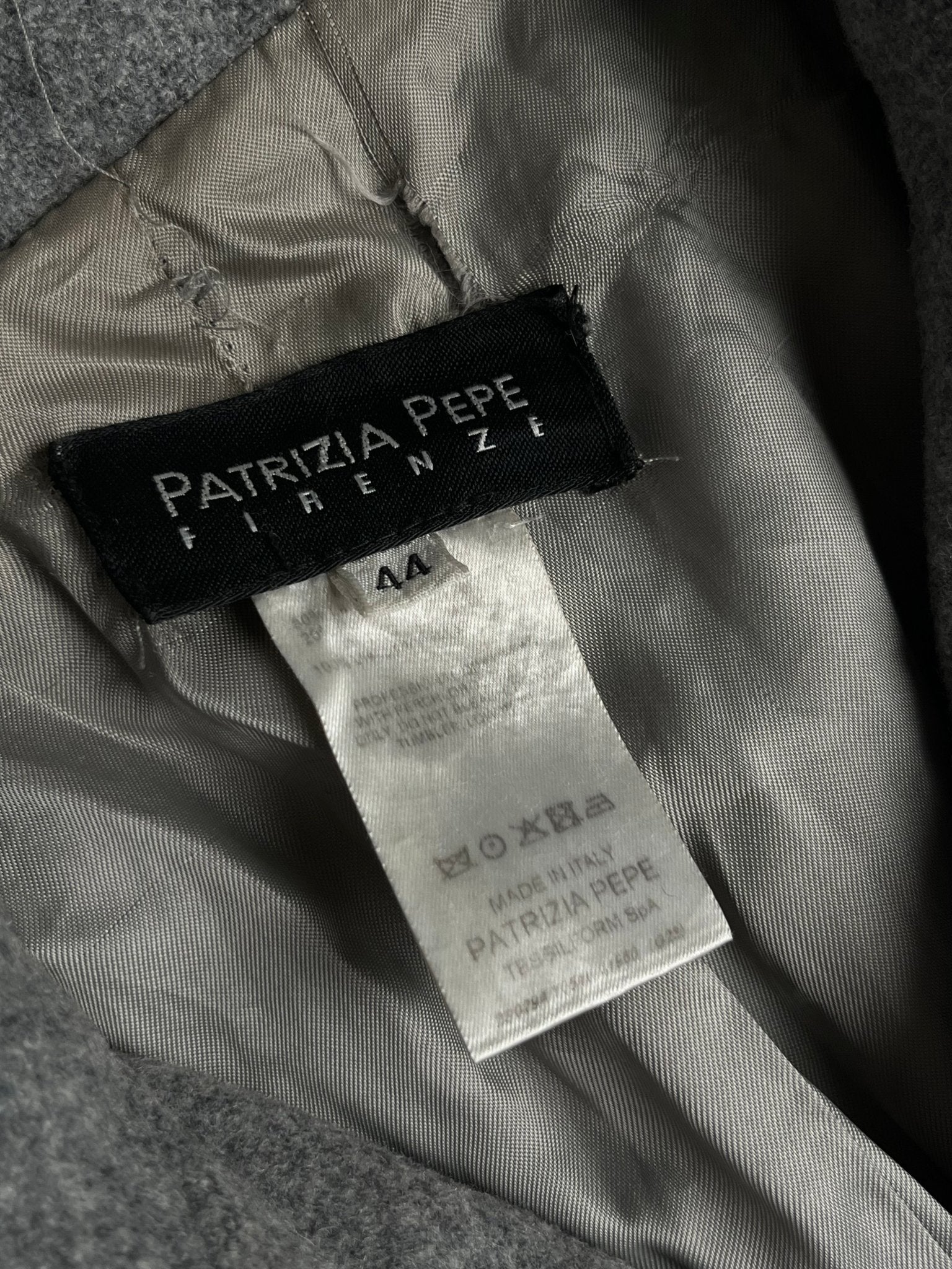 Damski Płaszcz Wełniany Patrizia Pepe 90s S - M | Piggy Boxer Vintage Shop