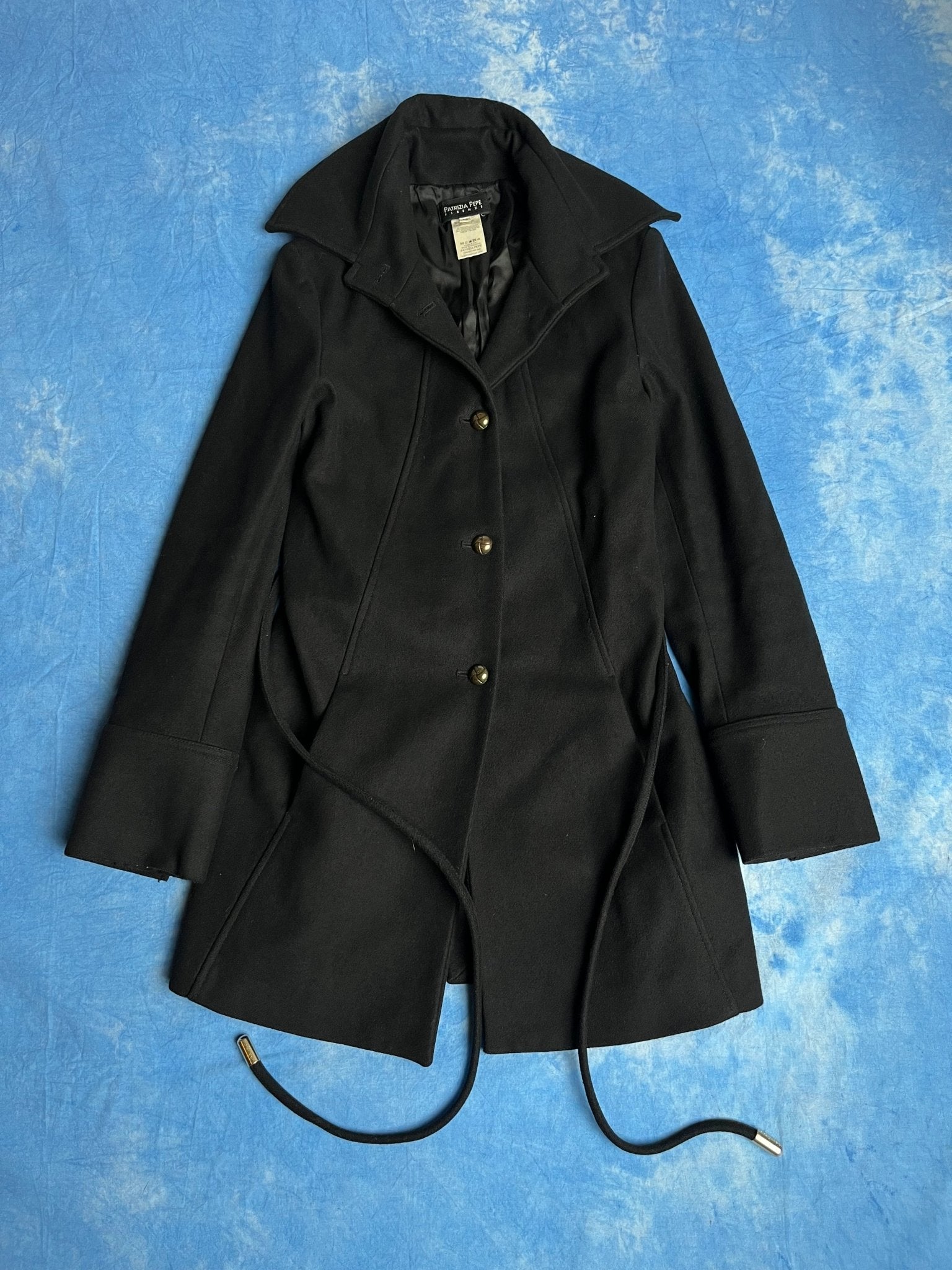 Damski Płaszcz Wełniany Patrizia Pepe 90s XS - S | Piggy Boxer Vintage Shop