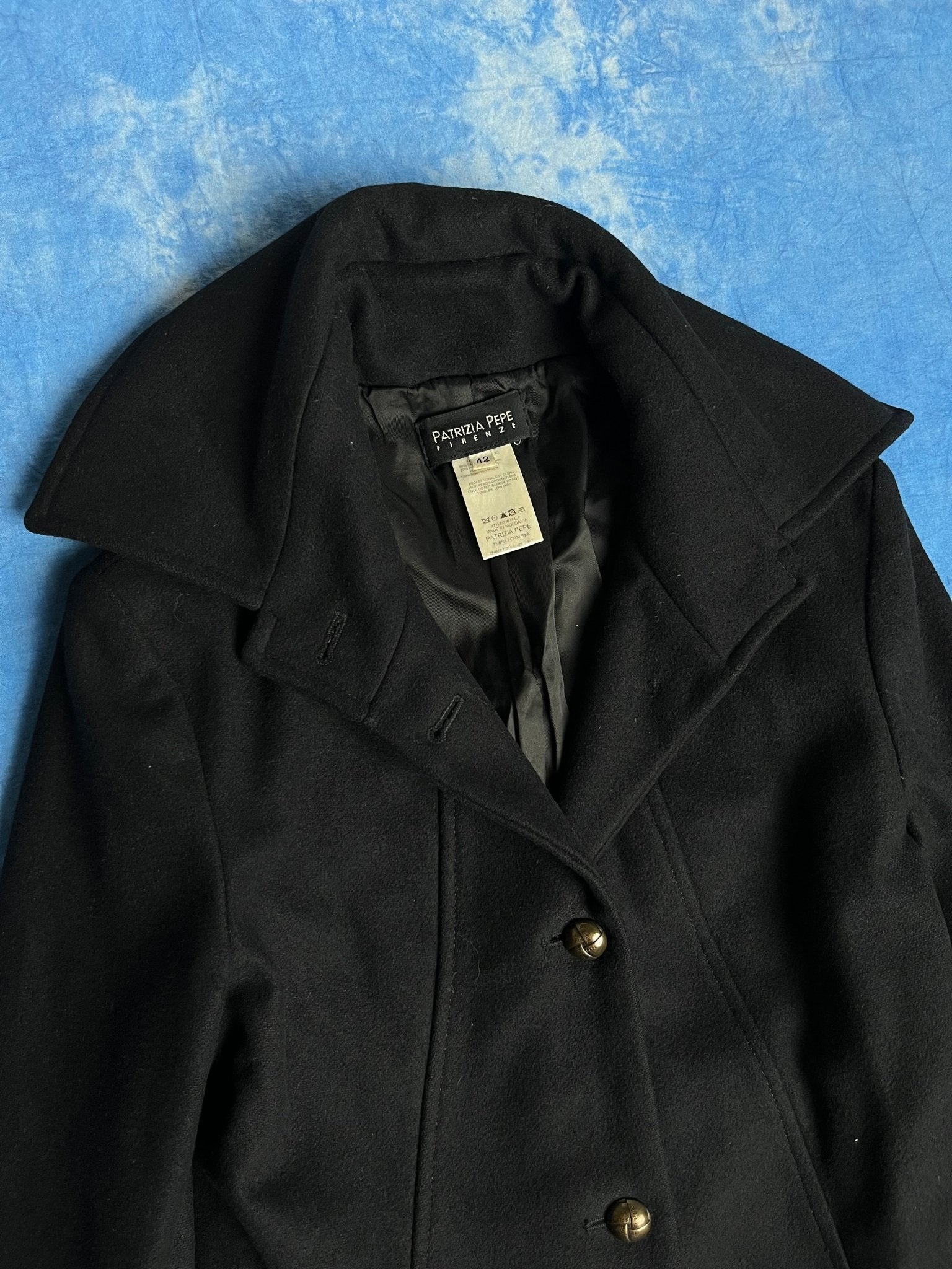 Damski Płaszcz Wełniany Patrizia Pepe 90s XS - S | Piggy Boxer Vintage Shop