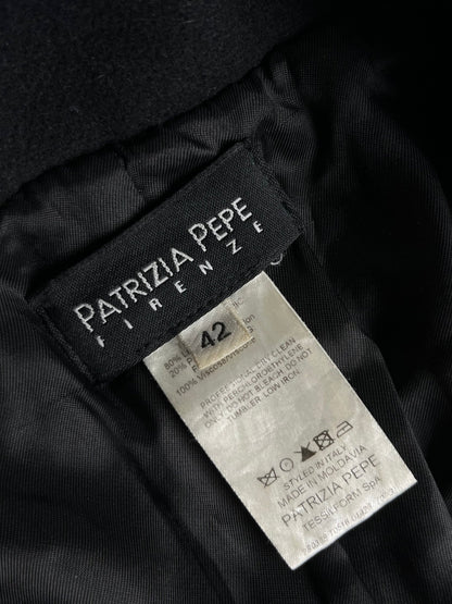 Damski Płaszcz Wełniany Patrizia Pepe 90s XS - S | Piggy Boxer Vintage Shop