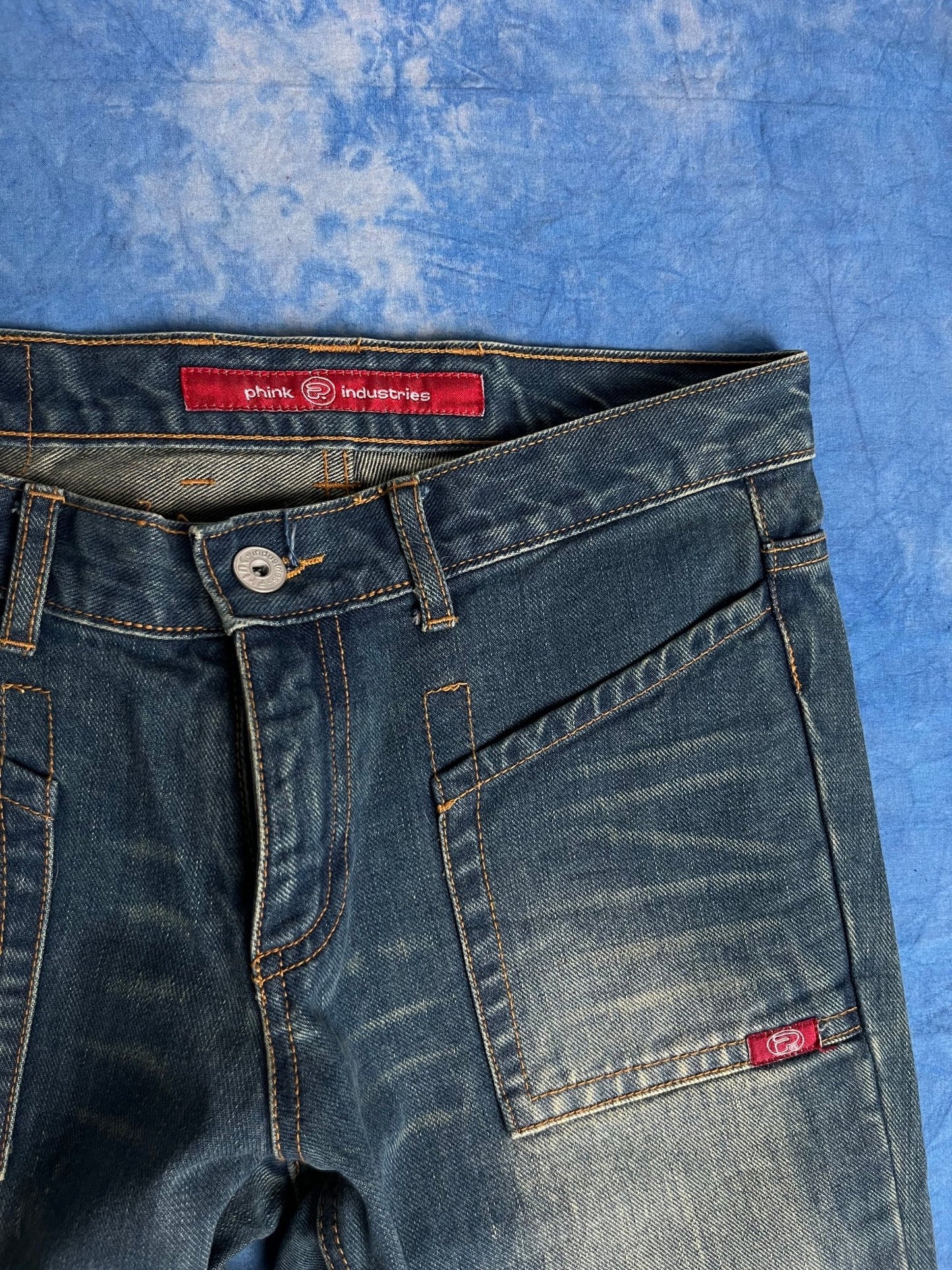 Damskie Dzwony Jeansy Pink Industries Yoke Jr Pants S | Piggy Boxer Vintage Shop