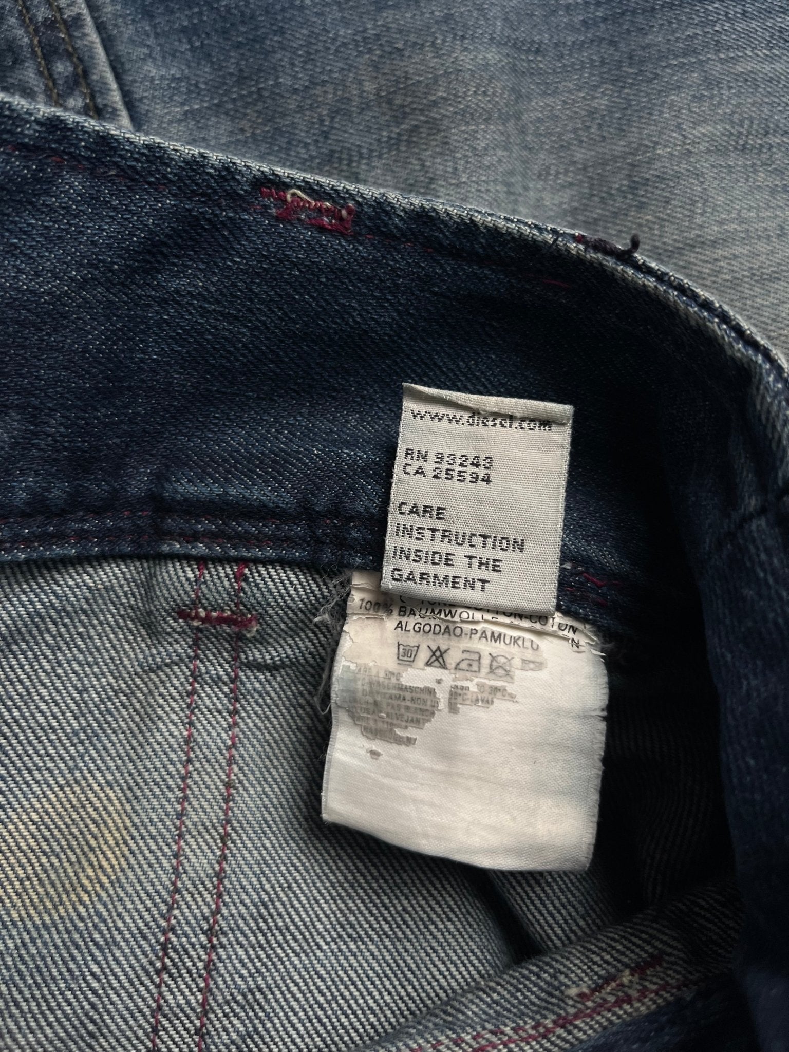 Damskie Jeansy Diesel 00s W29 | Piggy Boxer Vintage Shop