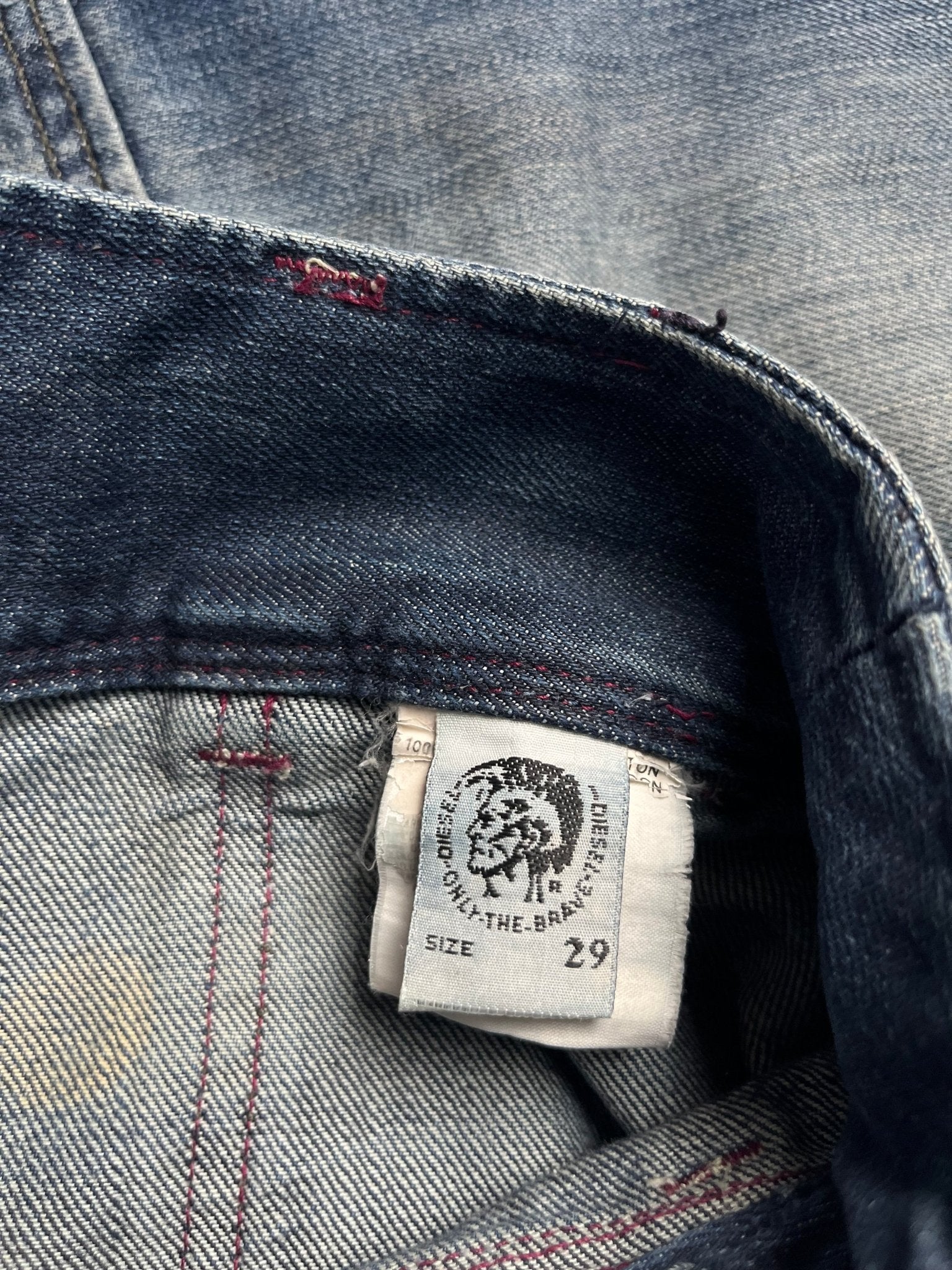 Damskie Jeansy Diesel 00s W29 | Piggy Boxer Vintage Shop