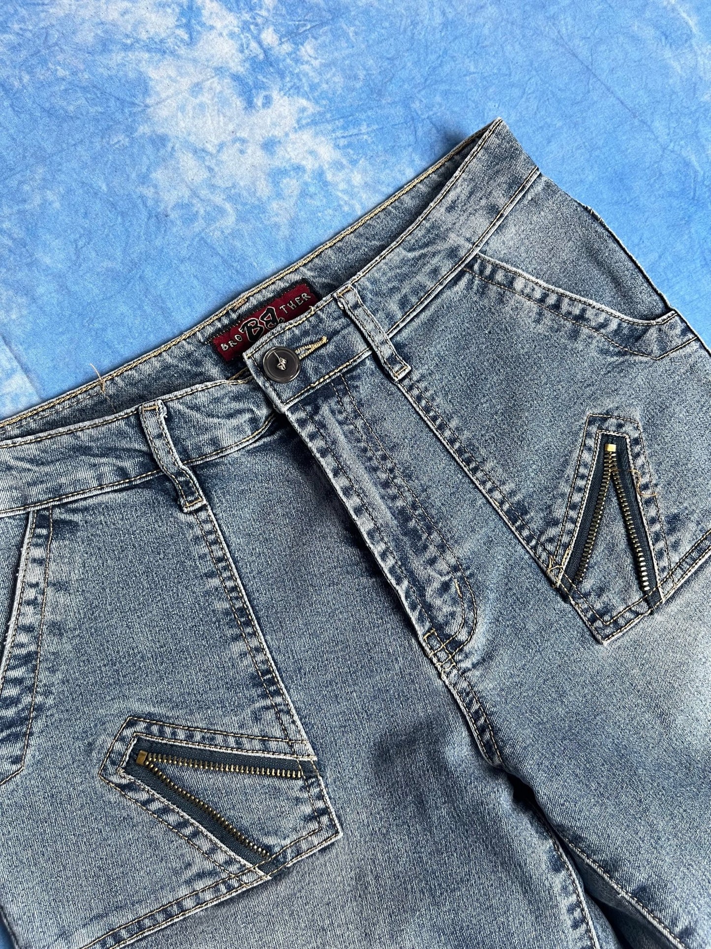 Damskie Jeansy Dzwony Brother 00s XS/S | Piggy Boxer Vintage Shop