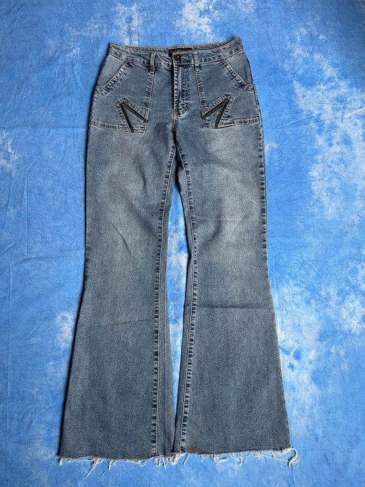 Damskie Jeansy Dzwony Brother 00s XS/S | Piggy Boxer Vintage Shop