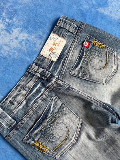 Damskie Jeansy Dzwony MK Jeans 00s W27 | Piggy Boxer Vintage Shop