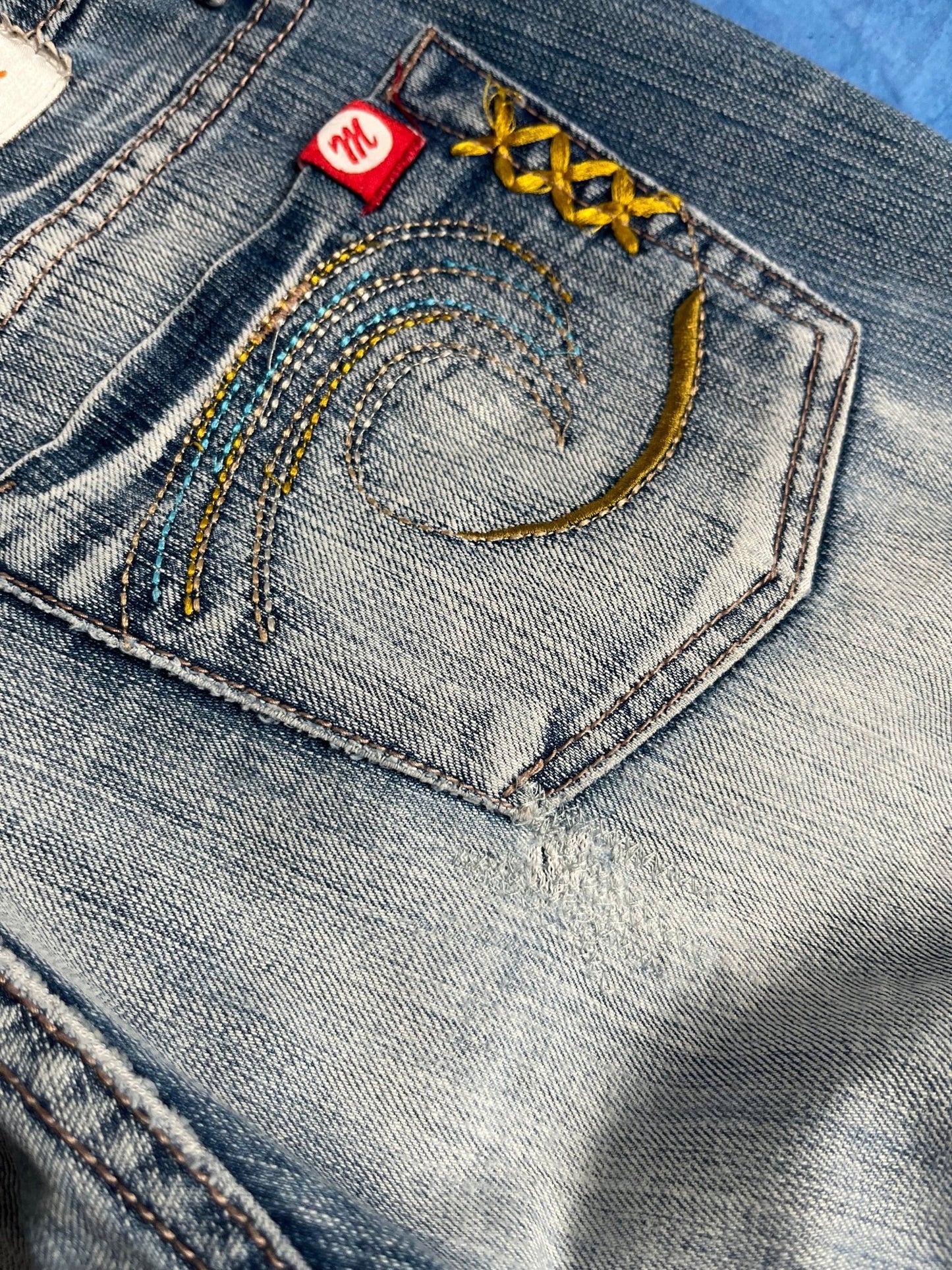 Damskie Jeansy Dzwony MK Jeans 00s W27 | Piggy Boxer Vintage Shop