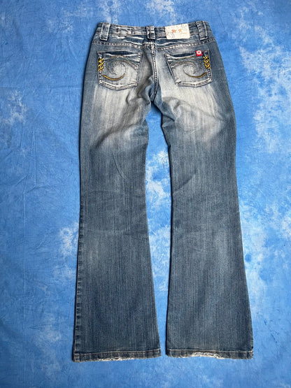 Damskie Jeansy Dzwony MK Jeans 00s W27 | Piggy Boxer Vintage Shop