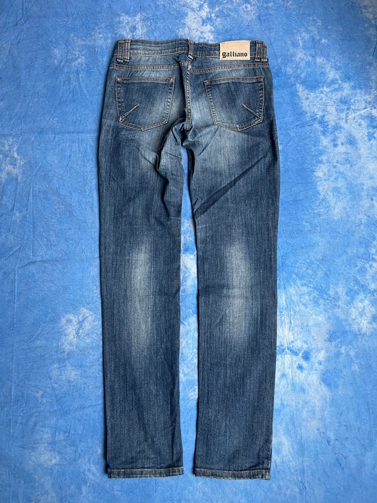 Damskie Jeansy Galliano Super Skinny Low 00s W29 | Piggy Boxer Vintage Shop