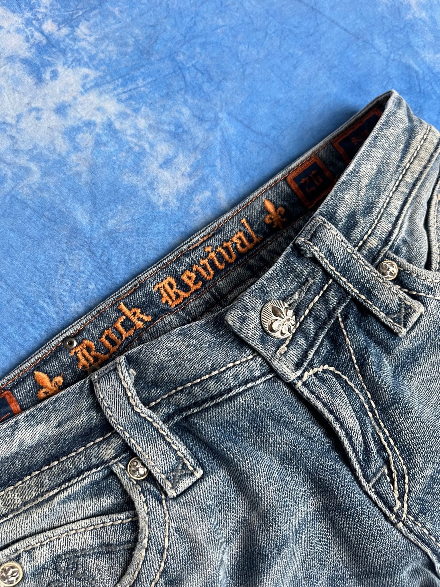 Damskie Jeansy Rock Revival Anja Straight 00s W26 | Piggy Boxer Vintage Shop