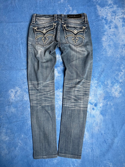 Damskie Jeansy Rock Revival Anja Straight 00s W26 | Piggy Boxer Vintage Shop