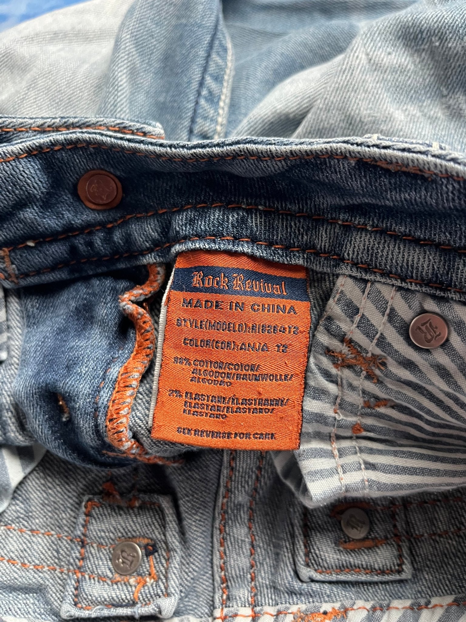 Damskie Jeansy Rock Revival Anja Straight 00s W26 | Piggy Boxer Vintage Shop