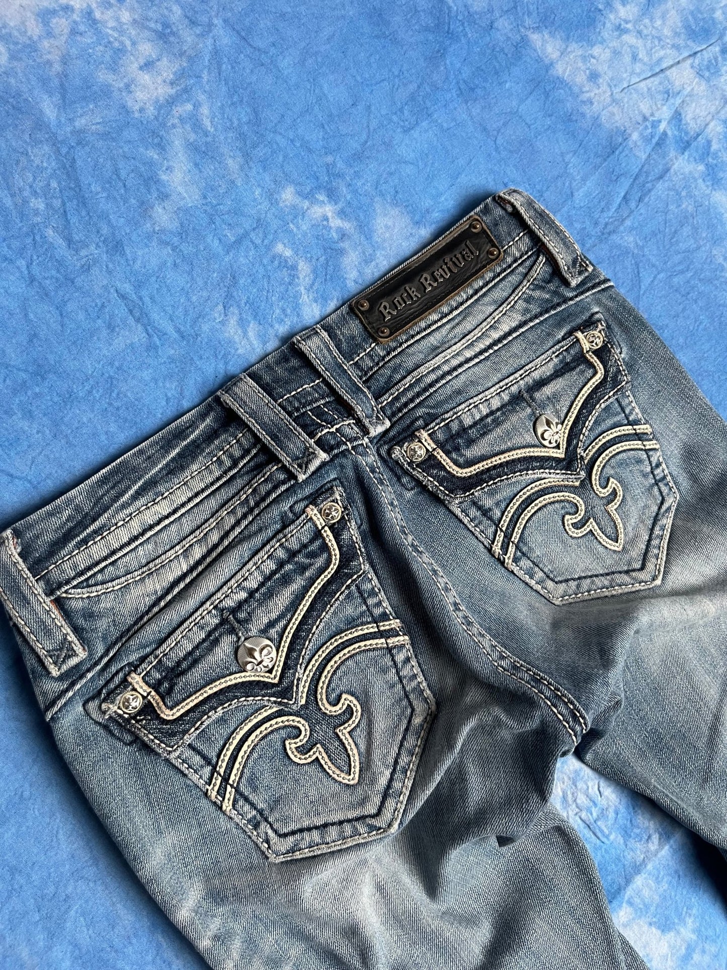 Damskie Jeansy Rock Revival Anja Straight 00s W26 | Piggy Boxer Vintage Shop