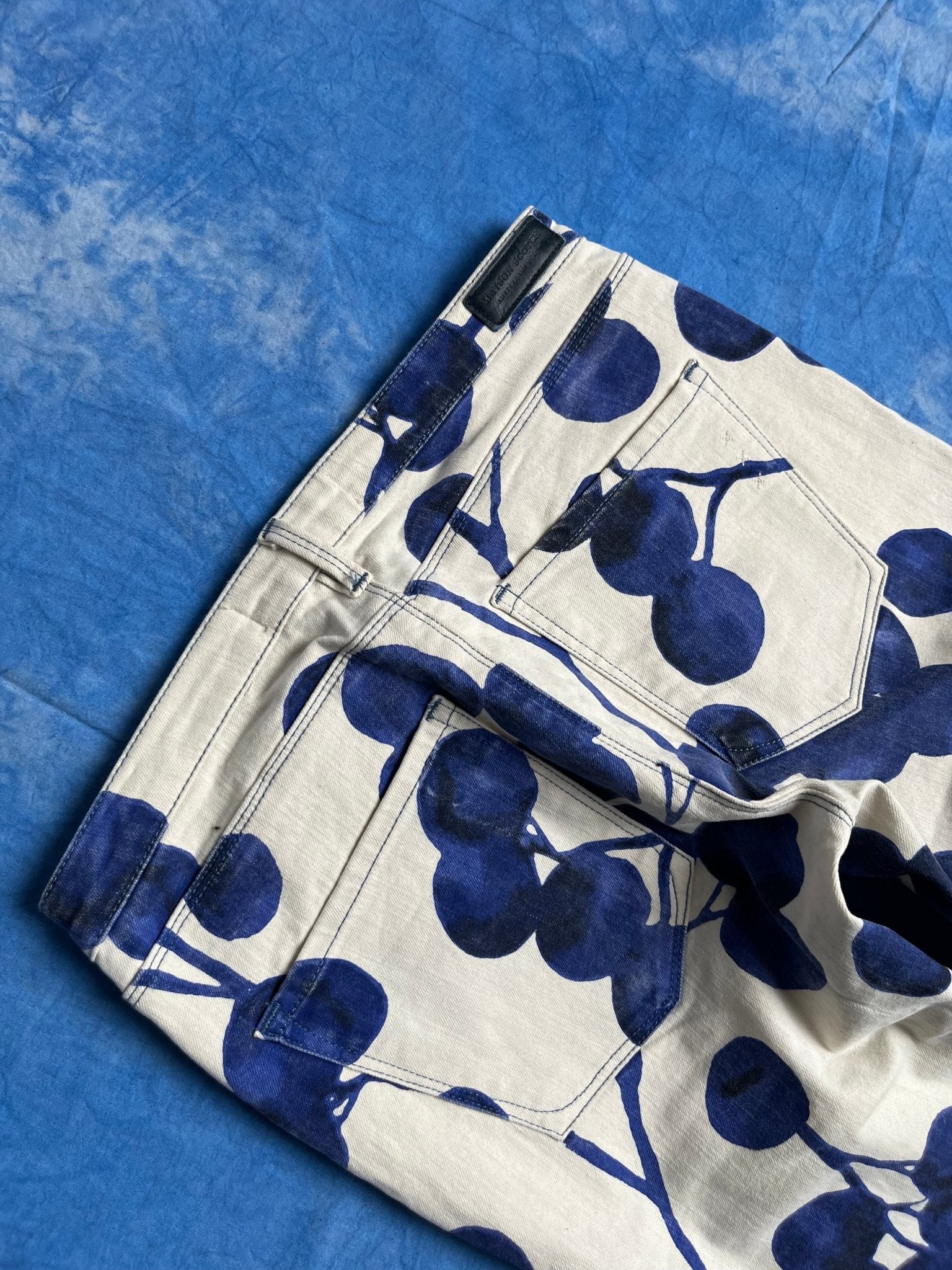 Damskie Jeansy Skinny Maison Scotch Blauw Flowers 00s 27x32 | Piggy Boxer Vintage Shop