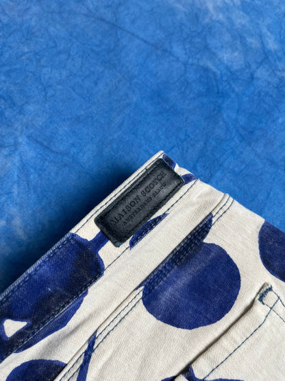 Damskie Jeansy Skinny Maison Scotch Blauw Flowers 00s 27x32 | Piggy Boxer Vintage Shop