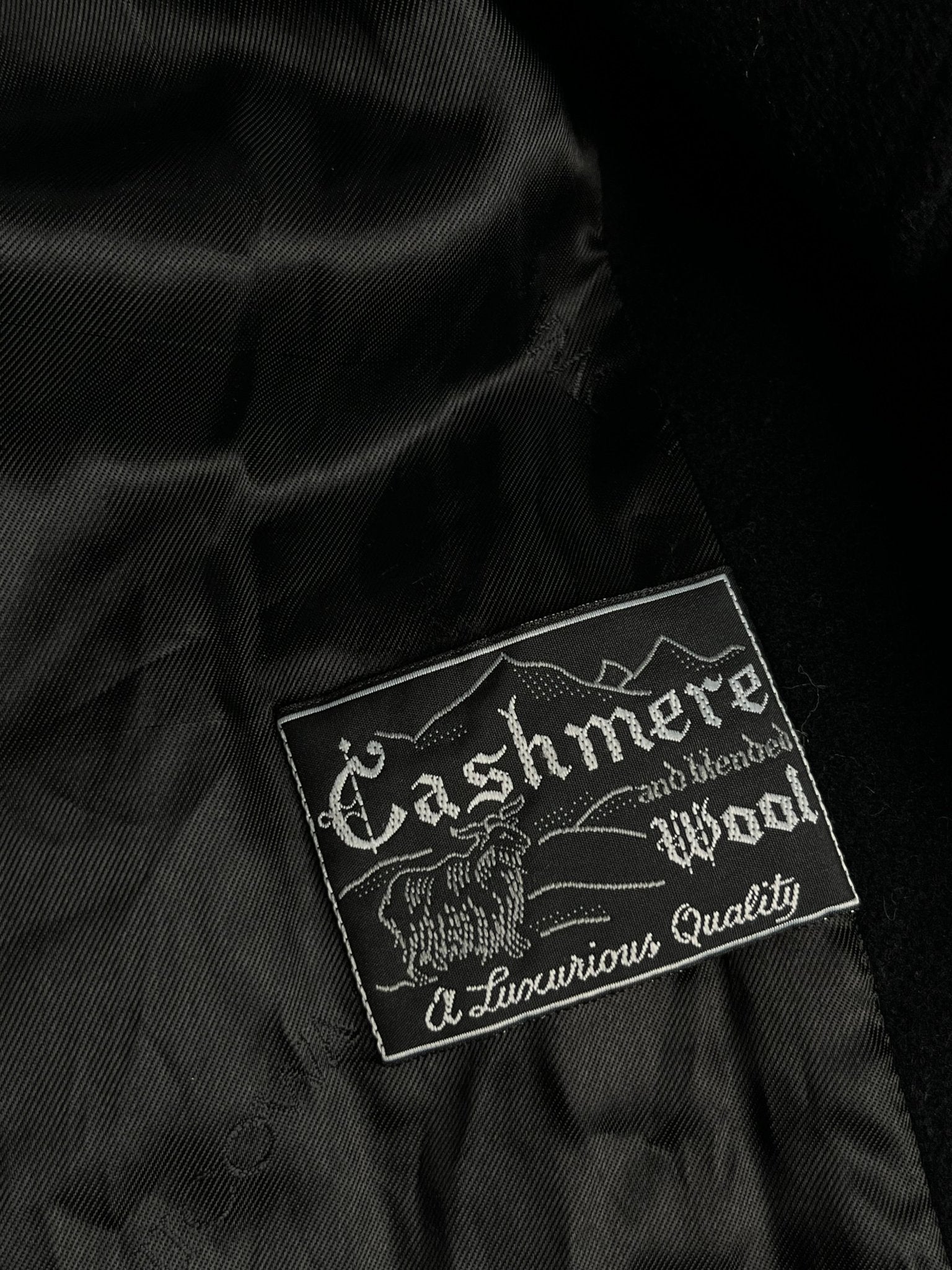 Długi Płaszcz Kaszmirowo Wełniany Avant Garde 90s M | Piggy Boxer Vintage Shop