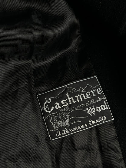 Długi Płaszcz Kaszmirowo Wełniany Avant Garde 90s M | Piggy Boxer Vintage Shop