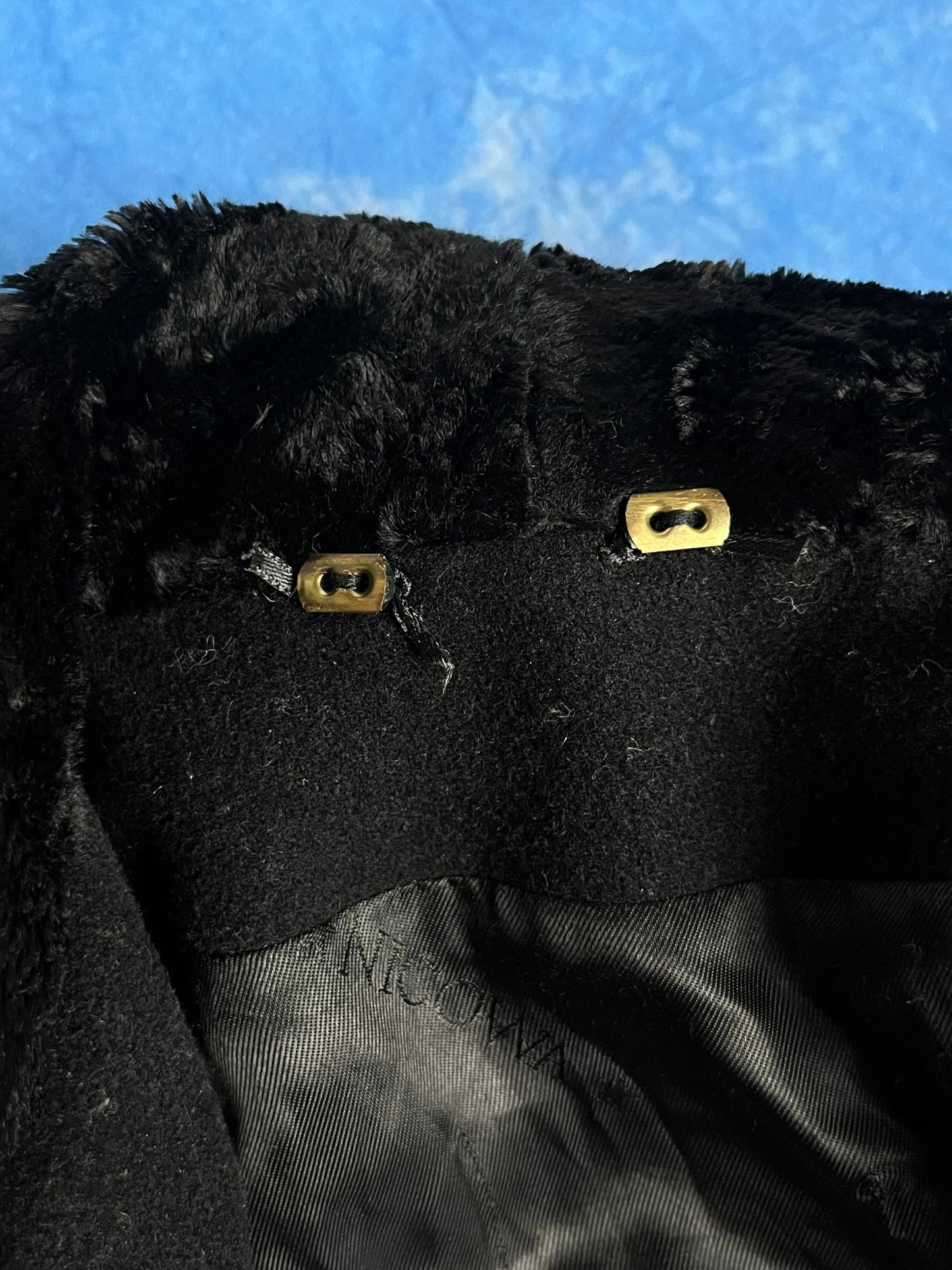 Długi Płaszcz Kaszmirowo Wełniany Avant Garde 90s M | Piggy Boxer Vintage Shop