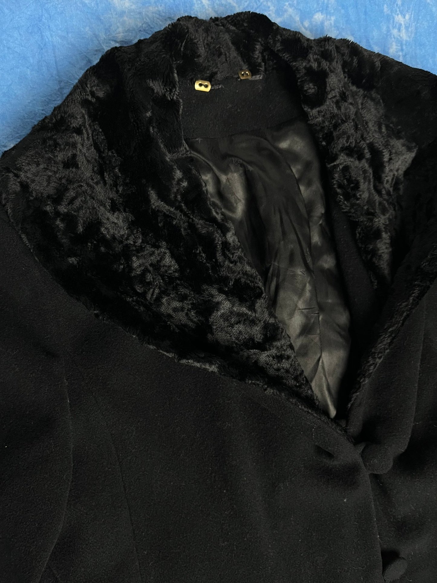 Długi Płaszcz Kaszmirowo Wełniany Avant Garde 90s M | Piggy Boxer Vintage Shop