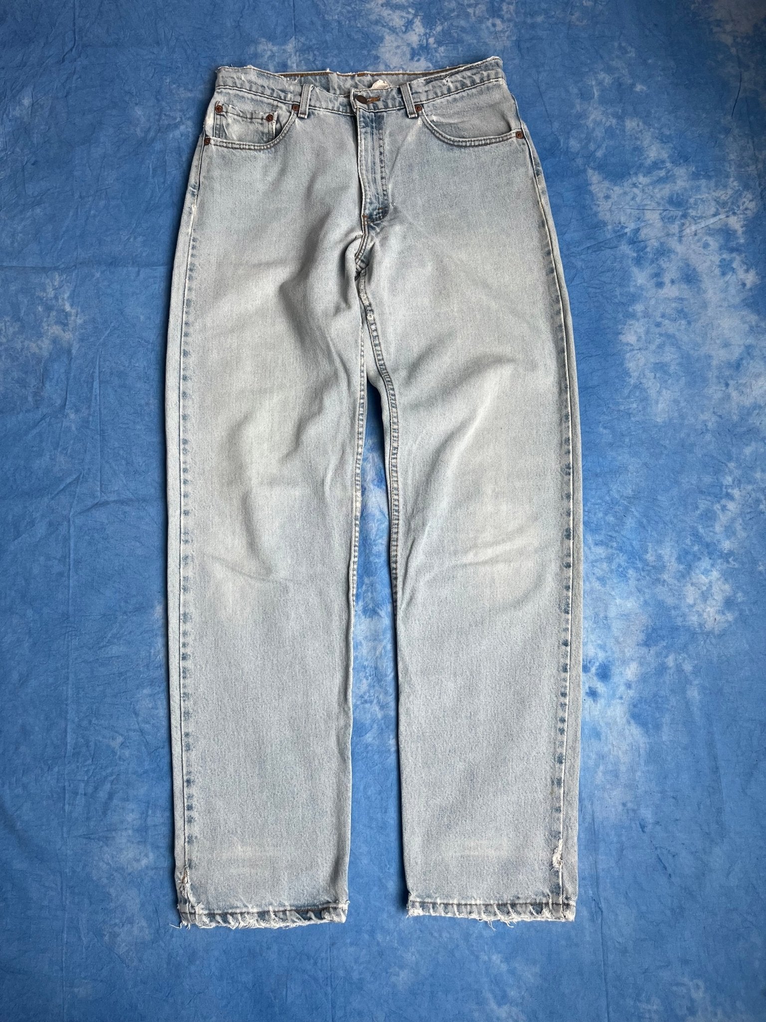 Jeansy Baby Blue Levi's 550 z 1997r Made in USA 33x34 | Piggy Boxer Vintage Shop