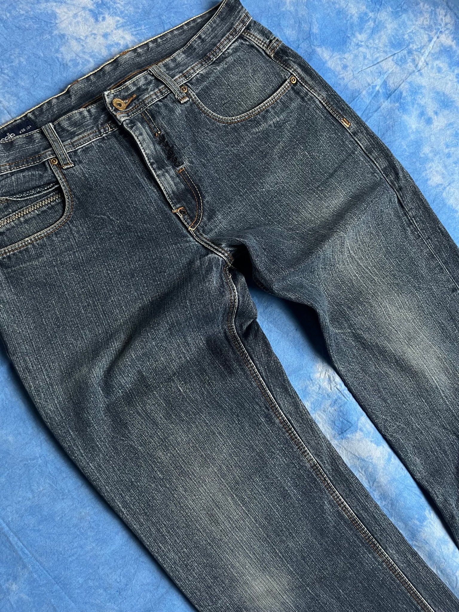 Jeansy Baggy Pelle Pelle 00s 36x34 L | Piggy Boxer Vintage Shop