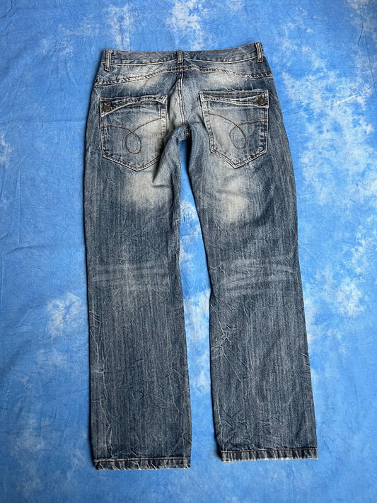 Jeansy Flash Lights 00s 32x32 | Piggy Boxer Vintage Shop