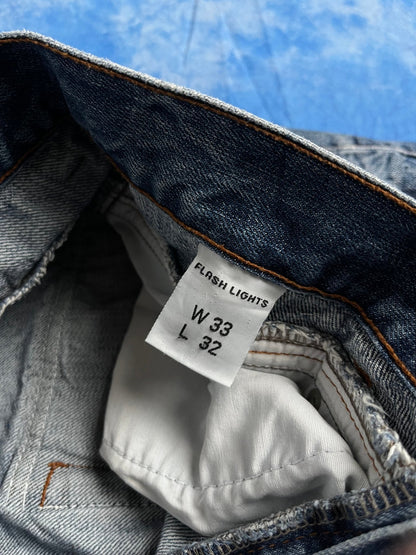 Jeansy Flash Lights 00s 32x32 | Piggy Boxer Vintage Shop