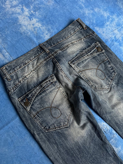 Jeansy Flash Lights 00s 32x32 | Piggy Boxer Vintage Shop