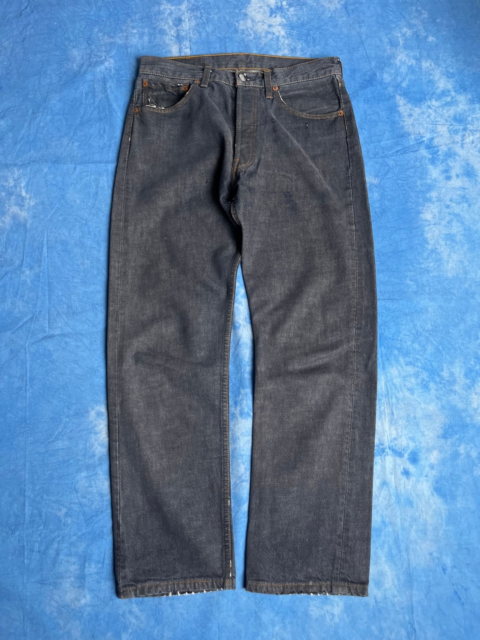 Jeansy Grafitowe Levi's 501 z 2001r W32 L30 | Piggy Boxer Vintage Shop