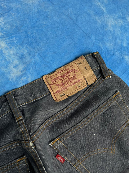 Jeansy Grafitowe Levi's 501 z 2001r W32 L30 | Piggy Boxer Vintage Shop