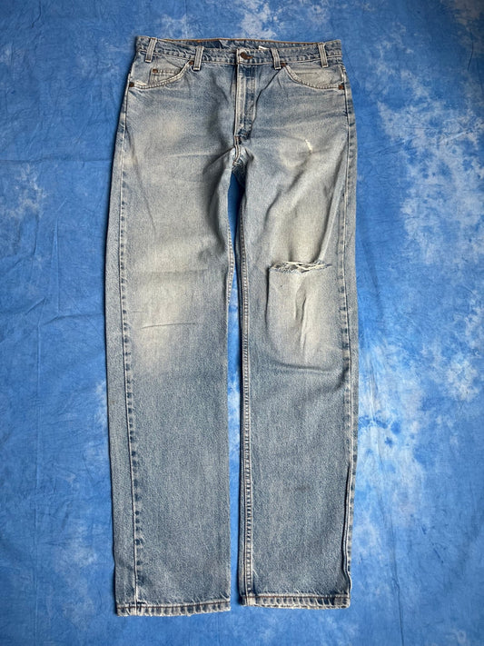 Jeansy Levi's 505 z 1997r Made in USA 36x34 | Piggy Boxer Vintage Shop