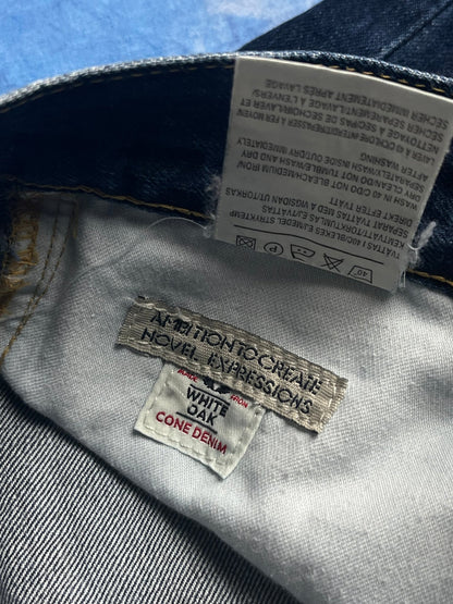 Jeansy Selvedge Acne Studios Her Dark Rinse White Oak 00s 26x32 | Piggy Boxer Vintage Shop