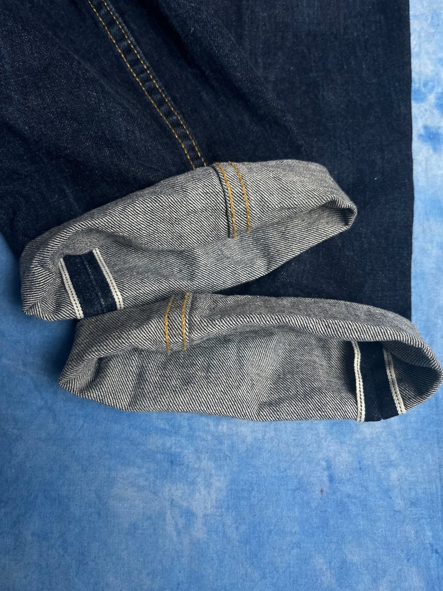 Jeansy Selvedge Acne Studios Her Dark Rinse White Oak 00s 26x32 | Piggy Boxer Vintage Shop