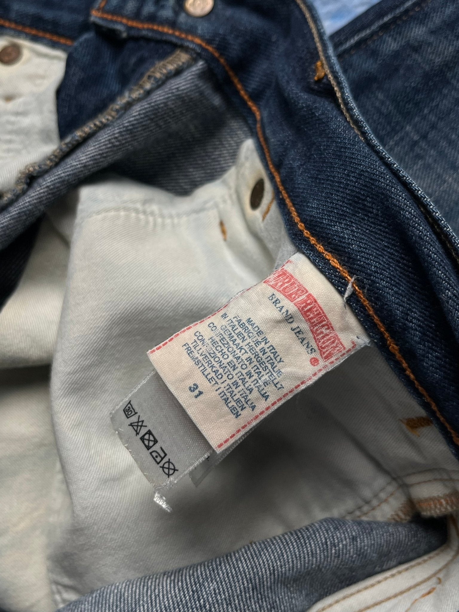 Jeansy True Religion Marco 00s W31 | Piggy Boxer Vintage Shop
