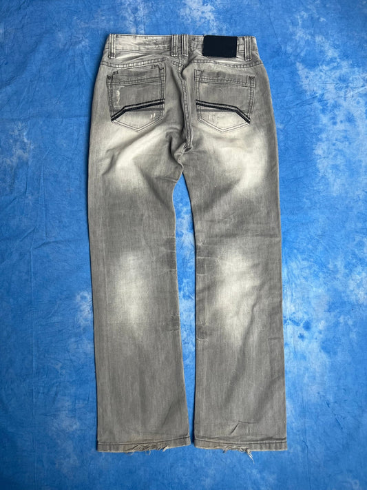 Jeansy z Przetarciami Cool Cat 00s 30x32 | Piggy Boxer Vintage Shop